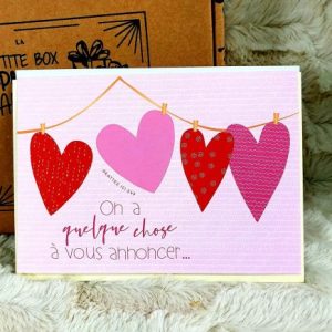 Carte à gratter « On a quelque chose à vous annoncer »