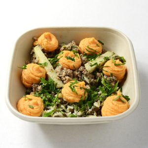ASSIETTE ORIENTALE AU BŒUF HACHÉ ET PATATE DOUCE