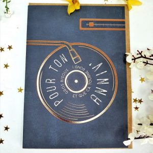 Carte Double Joyeux Anniversaire pour mélomane