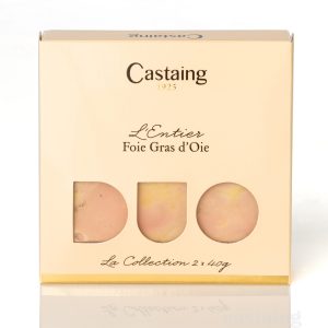 Foie gras d&rsquo;oie entier mi-cuit en barquette 2 tranches