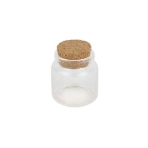 FIOLE VERRE BOUCHON LIEGE 4.5 X 5.5CM