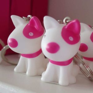 Porte clés Chien – Fuchsia