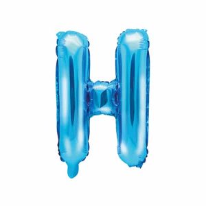 Ballon lettre H- Bleu