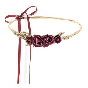Accessoire cheveux mariage – Couronne Bordeaux