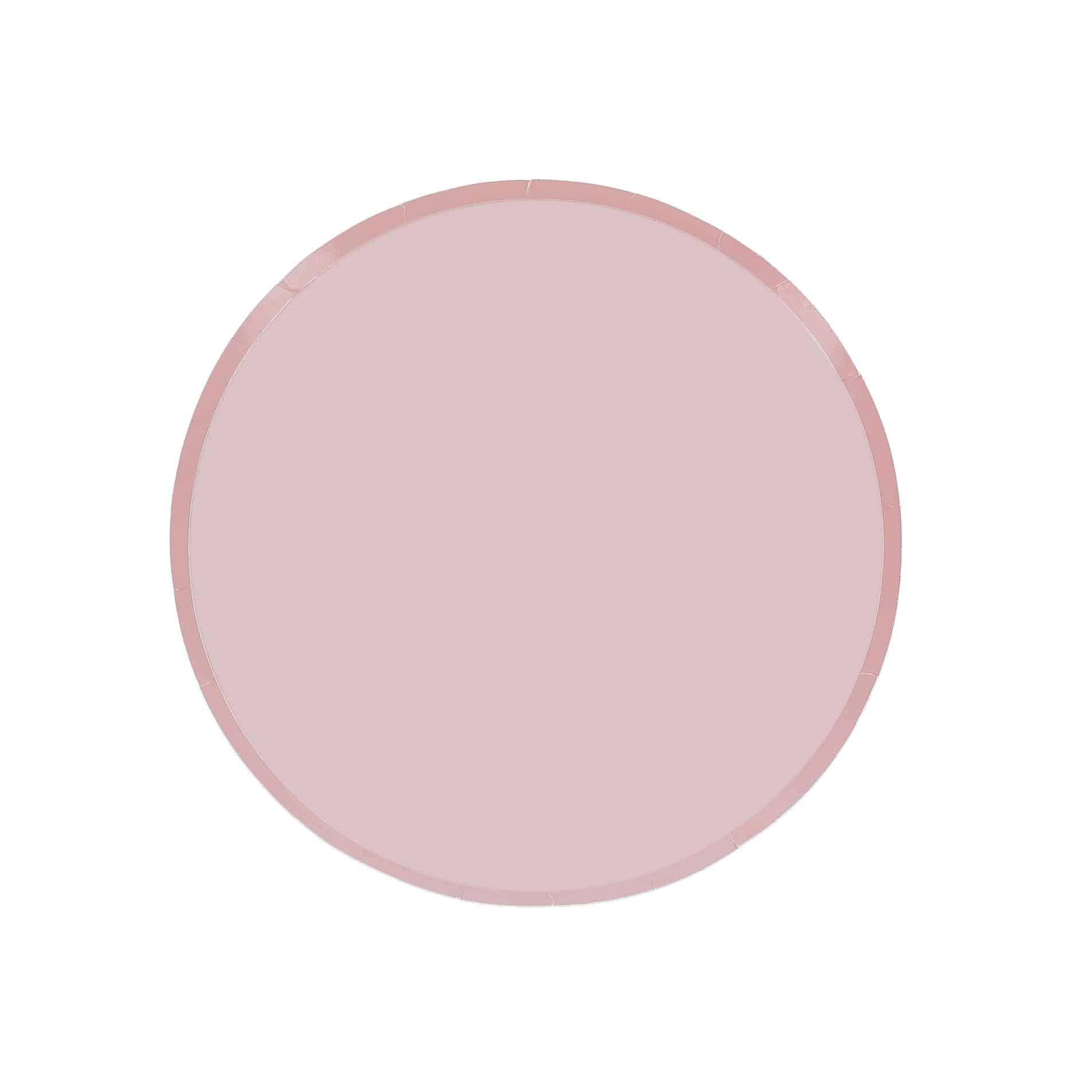 Assiette Bi-Color Rose – Lot de 6