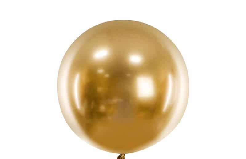 Ballon Géant Chromé – Or – 60 cm – Image 2