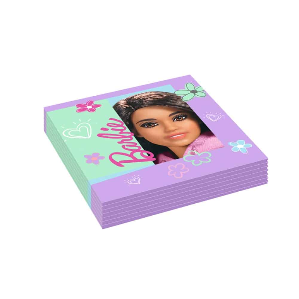 Serviette anniversaire Barbie – Lot de 16